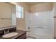 Clean bathroom with shower/tub, granite vanity at 14145 N 92Nd St # 1052, Scottsdale, AZ 85260