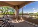 Spacious balcony overlooking trees and street at 14815 N Fountain Hills Blvd # 201, Fountain Hills, AZ 85268