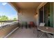 Relaxing balcony with seating area and views at 14815 N Fountain Hills Blvd # 201, Fountain Hills, AZ 85268