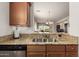Kitchen with granite counters, stainless steel sink, and view at 14815 N Fountain Hills Blvd # 201, Fountain Hills, AZ 85268