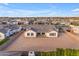 Aerial view of house and backyard, ideal for entertaining at 19727 E Vallejo St, Queen Creek, AZ 85142