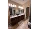 Double vanity bathroom with granite countertop at 29316 N Lone Pine Ln, Rio Verde, AZ 85263