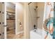 Bathroom includes a shower/tub combo and linen closet at 42516 N Suburban Ave, San Tan Valley, AZ 85140