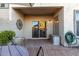 Outdoor patio with sliding glass doors leading to interior at 4301 N 21St St # 24, Phoenix, AZ 85016