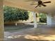 Covered patio, ceiling fan, and a view of a grapefruit tree at 460 S Sunnyvale --, Mesa, AZ 85206