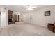 Living room with fireplace, carpet flooring, and ceiling fan at 460 S Sunnyvale --, Mesa, AZ 85206