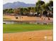 Golf course view with water feature and homes at 5028 S Peachwood Dr, Gilbert, AZ 85298