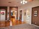 Spacious living area with hardwood floors, neutral walls, and great natural light at 5028 S Peachwood Dr, Gilbert, AZ 85298