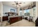 Spacious Primary bedroom with large bed and bay windows at 6202 E Mckellips Rd # 91, Mesa, AZ 85215