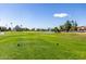Green golf course with pond and palm trees at 6202 E Mckellips Rd # 91, Mesa, AZ 85215