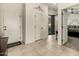 Interior hallway with access to bedroom and backyard at 6202 E Mckellips Rd # 91, Mesa, AZ 85215
