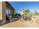 Outdoor patio furniture and seating area next to the house at 6202 E Mckellips Rd # 91, Mesa, AZ 85215