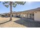 Covered patio with access to backyard. Features ceiling fan and storage at 11360 E Keats Ave # 78, Mesa, AZ 85209