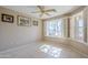 Bedroom with window shutters and a view at 11360 E Keats Ave # 78, Mesa, AZ 85209