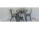 Intimate dining area with a round table and seating for four guests at 11360 E Keats Ave # 78, Mesa, AZ 85209