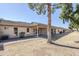 Backyard view of the property with a large tree at 11360 E Keats Ave # 78, Mesa, AZ 85209