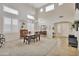 Spacious dining room with high ceilings and chandelier at 11967 W Vernon Ave, Avondale, AZ 85392