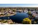 Aerial view of lakefront community at 1212 E Butler Dr, Chandler, AZ 85225