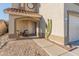 Inviting front entrance with a cozy seating area and desert landscaping at 18611 N 22Nd St # 2, Phoenix, AZ 85024