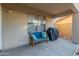 Covered patio with seating and built-in grill at 18611 N 22Nd St # 2, Phoenix, AZ 85024