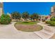 Landscaped courtyard with a winding walkway at 2020 W Union Hills Dr # 201, Phoenix, AZ 85027