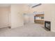 Spacious living room features a fireplace and high ceilings at 2020 W Union Hills Dr # 201, Phoenix, AZ 85027