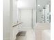 Elegant bathroom with double vanity, large shower, and plenty of cabinet space at 2230 N 87Th Ter, Scottsdale, AZ 85257