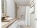 Updated bathroom with new vanity, bathtub, and shower at 2230 N 87Th Ter, Scottsdale, AZ 85257