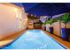 Night view of a refreshing pool, perfect for summer nights at 2230 N 87Th Ter, Scottsdale, AZ 85257