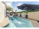 Long rectangular pool with a unicorn floatie at 2230 N 87Th Ter, Scottsdale, AZ 85257