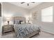 Charming bedroom with a queen-size bed and nightstands at 2827 E Bellerive Dr, Gilbert, AZ 85298