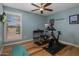 Home exercise room with two stationary bikes and yoga mat at 3229 E Mountain View Rd, Phoenix, AZ 85028