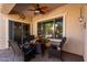 Patio with table and chairs, great for relaxing at 5512 W Cavedale Dr, Phoenix, AZ 85083