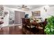 Dining area with wooden table and chairs, and kitchen views at 6654 N 43Rd Ave, Glendale, AZ 85301
