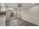 Bright bedroom with sliding door to pool area at 6703 W Linda Ln, Chandler, AZ 85226