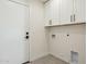 Laundry room with upper cabinets and washer/dryer hookups at 9626 N 17Th Pl, Phoenix, AZ 85020