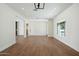 Open concept living area with hardwood floors at 9626 N 17Th Pl, Phoenix, AZ 85020