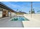 Inviting pool and patio area with mountain views at 9626 N 17Th Pl, Phoenix, AZ 85020