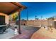 Small backyard with patio and gravel landscaping at 1350 W Seascape Dr, Gilbert, AZ 85233