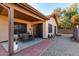 Covered patio with seating area, perfect for relaxing at 1350 W Seascape Dr, Gilbert, AZ 85233