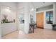 Bright and spacious entryway with tile flooring and decorative accents at 148 N La Barge Rd, Apache Junction, AZ 85119