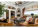 Cozy Gathering room with fireplace and views at 15402 E Crested Butte Trl, Fountain Hills, AZ 85268