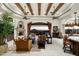 Spacious living room with high ceilings, fireplace and mountain views at 15402 E Crested Butte Trl, Fountain Hills, AZ 85268