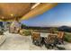 Outdoor patio with seating area and mountain views at 15402 E Crested Butte Trl, Fountain Hills, AZ 85268