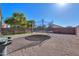 Backyard with trampoline and gravel area at 1643 E Bishop Dr, Casa Grande, AZ 85122
