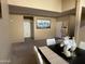 Spacious living room with high ceilings and neutral walls at 2049 N Arbor Ln, Chandler, AZ 85225