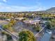 Aerial view of a single-story home with a large backyard and pool at 20918 E Orchard Ln, Queen Creek, AZ 85142