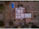 Overhead view of a house, pool, and expansive backyard at 20918 E Orchard Ln, Queen Creek, AZ 85142