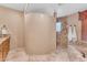 Bathroom with walk-in shower, tile, and soaking tub at 20918 E Orchard Ln, Queen Creek, AZ 85142