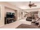 Bright Gathering room with a large TV and access to backyard at 2415 W Desperado Way, Phoenix, AZ 85085